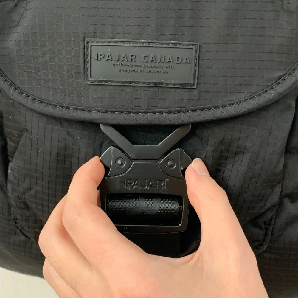 Pajar Black Nylon Crossbody